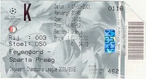 Toegangskaart Feyenoord – Sparta Praag