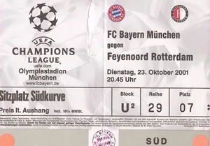 Toegangskaart Bayern München – Feyenoord