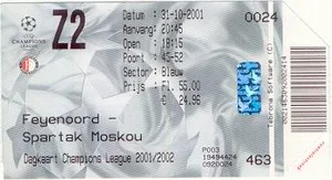 Toegangskaart Feyenoord – Spartak Moskou