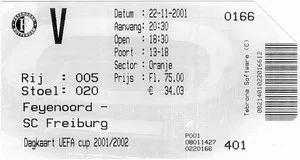 Toegangskaart Feyenoord – SC Freiburg