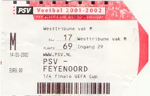 Toegangskaart PSV – Feyenoord