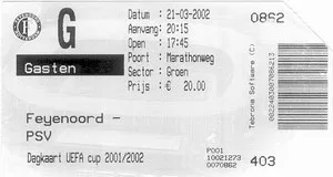 Toegangskaart Feyenoord – PSV