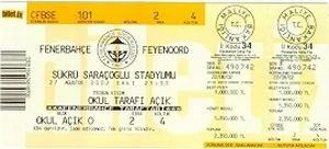 Toegangskaart Fenerbahçe – Feyenoord
