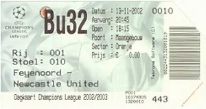 Toegangskaart Feyenoord – Newcastle United