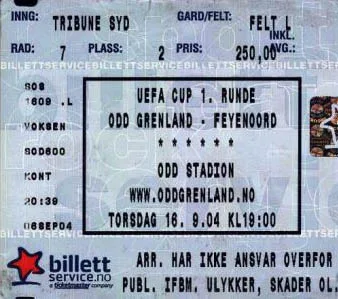Toegangskaart Odd Grenland – Feyenoord