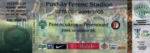 Toegangskaart Ferencváros – Feyenoord