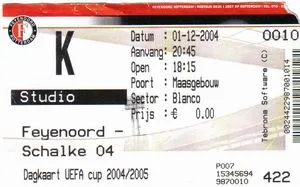 Toegangskaart Feyenoord – Schalke 04