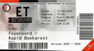 Toegangskaart Feyenoord – Rapid Boekarest