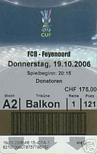 Toegangskaart FC Basel – Feyenoord
