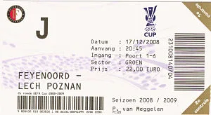 Toegangskaart Feyenoord – Lech Poznan