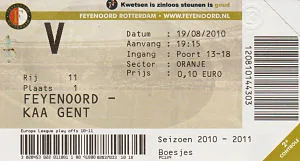 Toegangskaart Feyenoord – KAA Gent