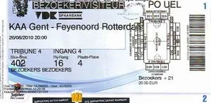 Toegangskaart KAA Gent – Feyenoord