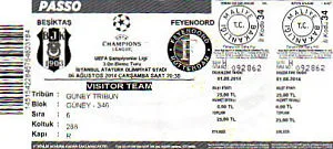 Toegangskaart Beşiktaş – Feyenoord