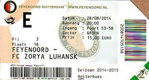 Toegangskaart Feyenoord – Zorya Luhansk
