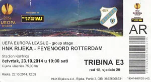 Toegangskaart HNK Rijeka – Feyenoord