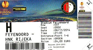 Toegangskaart Feyenoord – HNK Rijeka