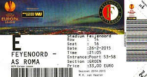 Toegangskaart Feyenoord – AS Roma