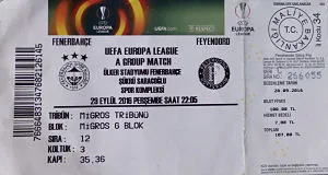 Toegangskaart Fenerbahçe – Feyenoord