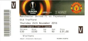 Toegangskaart Manchester United – Feyenoord