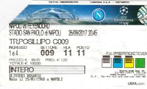 Toegangskaart Napoli – Feyenoord