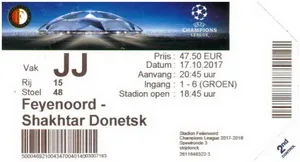 Toegangskaart Feyenoord – Shakhtar Donetsk