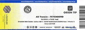 Toegangskaart AS Trencín – Feyenoord