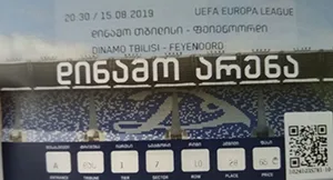 Toegangskaart Dinamo Tbilisi – Feyenoord