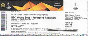 Toegangskaart BSC Young Boys – Feyenoord