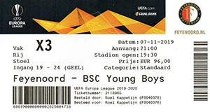 Toegangskaart Feyenoord – BSC Young Boys