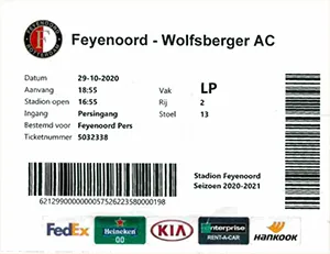 Toegangskaart Feyenoord – Wolfsberger AC
