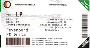 Toegangskaart Feyenoord – FC Drita