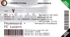 Toegangskaart Feyenoord – FC Luzern