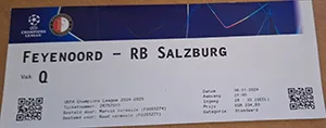Toegangskaart Feyenoord – Red Bull Salzburg