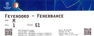 Toegangskaart Feyenoord – Fenerbahçe