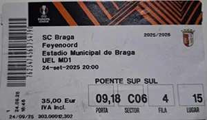 Toegangskaart Sporting Braga – Feyenoord