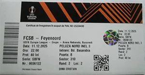Toegangskaart FCSB – Feyenoord