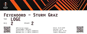 Toegangskaart Feyenoord – Sturm Graz