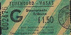 Toegangskaart Feyenoord – Vasas Boedapest