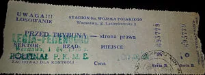 Toegangskaart Legia Warschau – Feyenoord