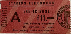 Toegangskaart Feyenoord – Gwardia Warschau