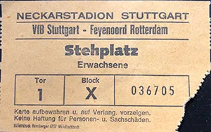 Toegangskaart VfB Stuttgart – Feyenoord
