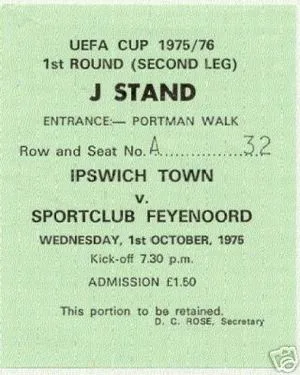 Toegangskaart Ipswich Town – Feyenoord