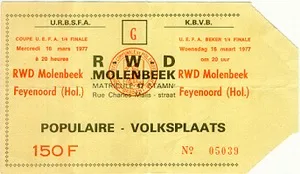 Toegangskaart RWD Molenbeek – Feyenoord