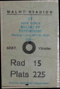 Toegangskaart Malmö FF – Feyenoord