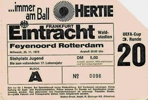 Toegangskaart Eintracht Frankfurt – Feyenoord