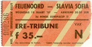 Toegangskaart Feyenoord – Slavia Sofia