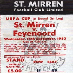 Toegangskaart St. Mirren – Feyenoord