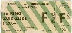 Toegangskaart Feyenoord – Borussia Mönchengladbach