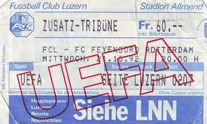 Toegangskaart FC Luzern – Feyenoord