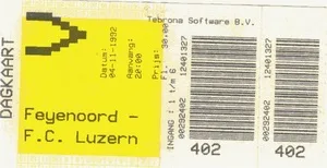 Toegangskaart Feyenoord – FC Luzern